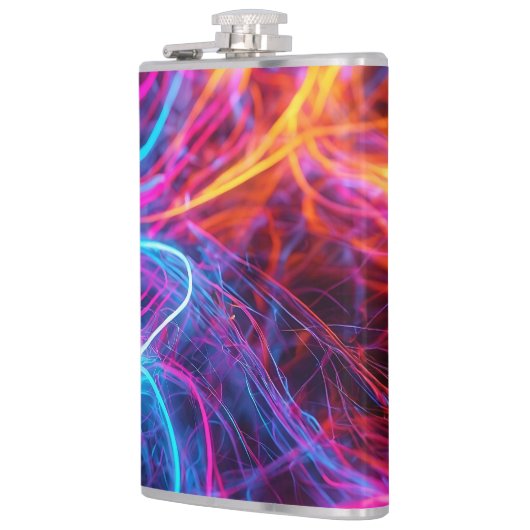 Neon Lines Flachmann (Links)