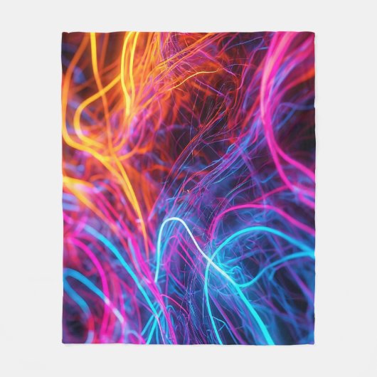 Neon Lines Fleecedecke (Vorderseite)