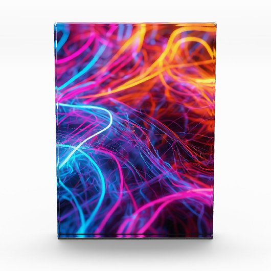 Neon Lines Fotoblock (Vorderseite)