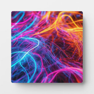 Neon Lines Fotoplatte