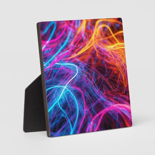 Neon Lines Fotoplatte (Vorderseite)