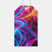 Neon Lines Geschenkanhänger (Rückseite)