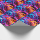 Neon Lines Geschenkpapier (Ecke)