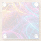 Neon Lines Glasuntersetzer (Rückseite)