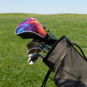 Neon Lines Golf Headcover (In SItu)