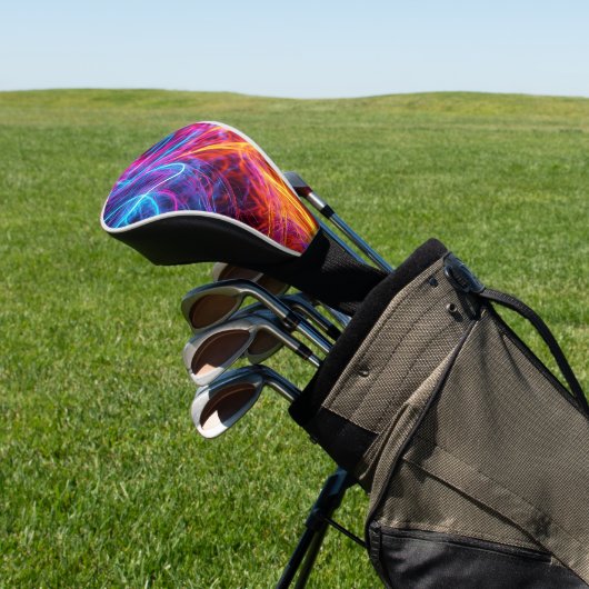 Neon Lines Golf Headcover (In SItu)