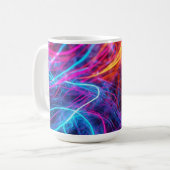 Neon Lines Kaffeetasse (Vorderseite Links)