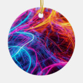 Neon Lines Keramik Ornament (Vorne)