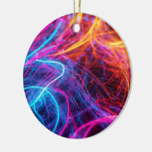 Neon Lines Keramik Ornament (Links)