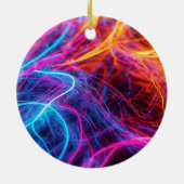 Neon Lines Keramik Ornament (Hinten)