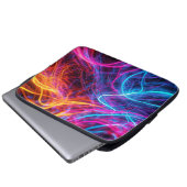Neon Lines Laptopschutzhülle (Vorne Knopf)