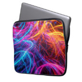 Neon Lines Laptopschutzhülle (Vorderseite Links)