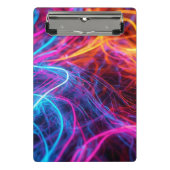 Neon Lines Mini Klemmbrett (Vorderseite)