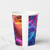 Neon Lines Pappbecher (Rechts)
