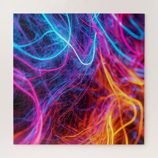 Neon Lines Puzzle (Horizontal)