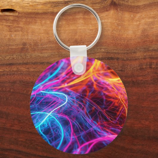 Neon Lines Schlüsselanhänger (Rückseite)