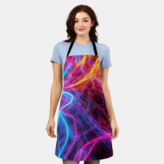 Neon Lines Schürze (Getragen)