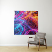 Neon Lines Wandteppich (Beispiel)