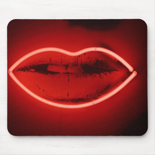 Neon Lips Mousepad (Vorne)
