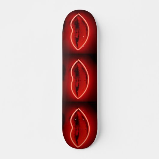 Neon Lips Skateboard (Vorne)