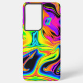 Neon Liquid Marble Samsung Handy Case Samsung Galaxy Hülle (Rückseite)
