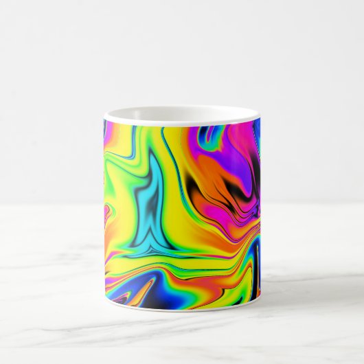 Neon Liquid Marble Tasse (Mittel)