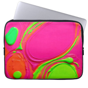 Neon Liquid Paint Dance Laptopschutzhülle