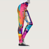 Neon Living Room kühne Farben Leggings (Rechts)