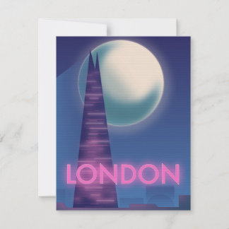 Neon London Reiseplakat