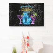 Neon Look Retro Cocktail Lounge Bar Banner (InSitu)