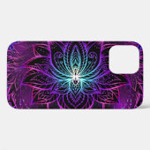 Neon Lotus Blume Boho Print Case-Mate iPhone Hülle (Rückseite (Horizontal))