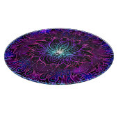 Neon Lotus Blume Boho Print Schneidebrett (Ecke)
