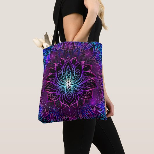 Neon Lotus Blume Boho Print Tasche (Von Nahem)
