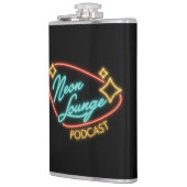 Neon Lounge Logo Flasche Flachmann (Links)
