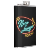 Neon Lounge Logo Flasche Flachmann (Rechts)