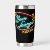 Neon Lounge Logo Isolierbecher Thermobecher (Vorderseite)