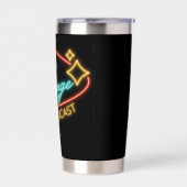 Neon Lounge Logo Isolierbecher Thermobecher (Links)