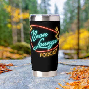 Neon Lounge Logo Isolierbecher Thermobecher