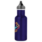 Neon Lounge Logo isolierte Wasserflasche (Rechts)