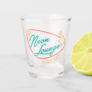 Neon Lounge Logo Schnapsglas