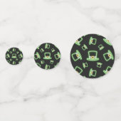 Neon Lucky Hats Konfetti (Rückseiten)
