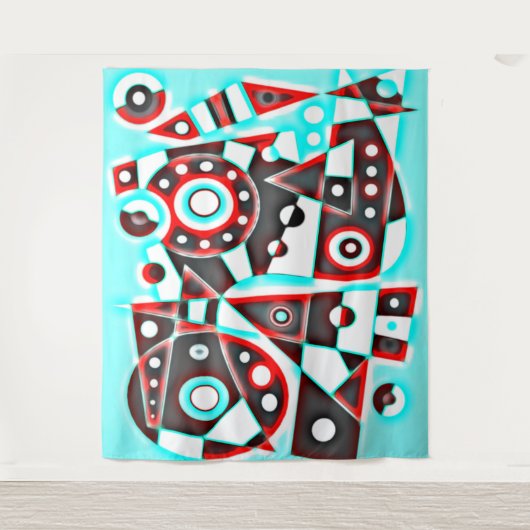 Neon Machine No. 5 Tapestry Wandteppich (Vorderseite)