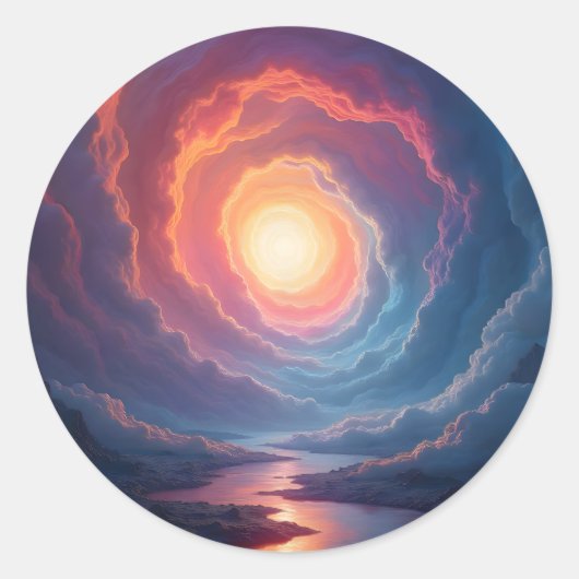 Neon Maelstrom -  Runder Aufkleber (Vorderseite)