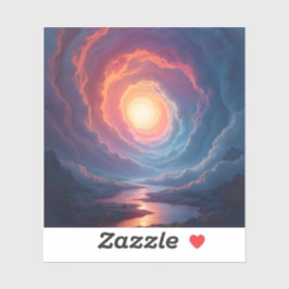 Neon Maelstrom - Square Vinyl  Aufkleber