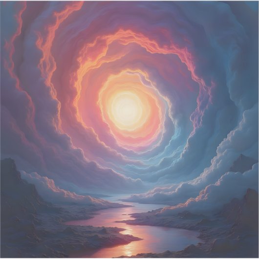 Neon Maelstrom - Square Vinyl Aufkleber (Vorderseite)