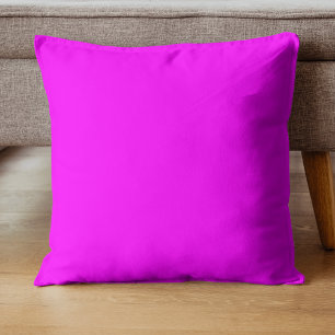 Neon Magenta Solid Color Classic Kissen