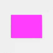 Neon Magenta Solid Color | Classic Post-it Klebezettel (Vorderseite)