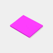 Neon Magenta Solid Color | Classic Post-it Klebezettel (angewinkelt)