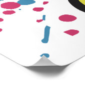 Neon Majesty - Der lebendige Pop Poster (Ecke)