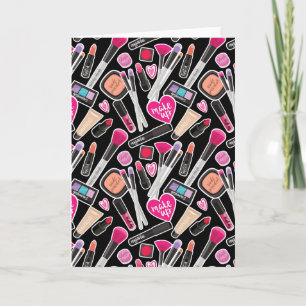 Neon Makeup Muster Karte